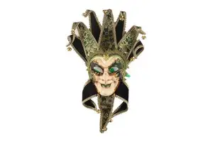 Evil Circus Clown Prom Masquerade Masks Venetian Carnival Gorgeous Masquerade Masks for Party PVC Costume Cosplay Carnival