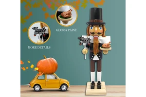 Thanksgiving Gift Tabletop Decoration Nutcracker Statue Ornament Nutcracker Doll