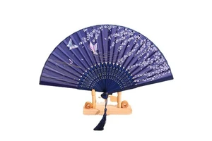 Eco-Friendly Hand Fan for Home Decoration and Business Gifts Hand-Painted Folding Fan for Chinese New Year Customized Printing