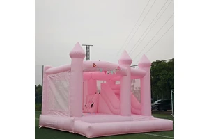 Commercial Good Quality Play Pastel Bouncy Castle Inflatable Bouncer Mini Wedding Bounce House For Kids Toddler Jumping
