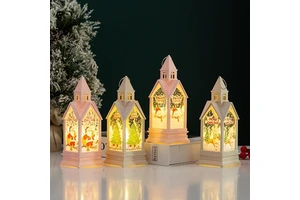 LED Christmas Lantern Light Portable Customized Color Merry Christmas Home Decorations 2026 Navidad Tree Ornaments Xmas Gifts