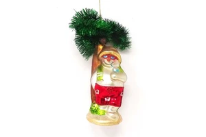 Wholesale christmas 2025 new products beautiful holiday beach snowman and coconut tree decoration