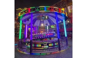 16 Seats Foldable Fiberglass Steel Kids Tagada Disco Amusement Ride Mechanical Game For Indoor/Outdoor Use Trailer Shopping Mall