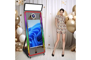 Advanced Photo Mirror Booth With Touch Screen Selfie Magic Mirror Photo Booth Machine Compatible Camera Photobooth For Party