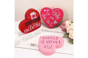 Valentine's Day Gifts - Heartfelt Expressions of love - Wooden Handicrafts - Heart-shaped Home Decorations - Wedding Ornaments