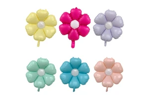 Wholesale Graduation Season Christmas Easter Balloon Candy Daisy Foil Balloon Children's Birthday Party Decoration Pastel Flower