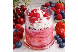 Red Hearts Novelty Shaped Scented Candle Soy Wax Dessert Candle For Home Decor Wedding Anniversary Party Birthday Valentine Gift