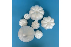 Thanksgiving Day Christmas Decorations Foam White Artificial Pumpkins for Halloween Home Decor