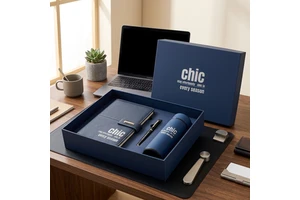 Custom Logo Gift Sets Luxury Corporate Business Promotional Gift Box Set Notebook Pen Vacuum Flask for Conference Souvenir