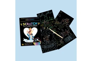 DIY Father's Day Scratch Art Paper Kit-9 Cards & Scratch Pen Creative Gift for Kids & Adults Educational Family Activity Toy