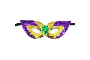 Colorful Sequin Masquerade Mask Venetian Prom Ball Parades Outfit Accessories Mardi Gras Women Mask Cosplay
