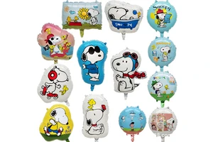 Sn00py Helium Balloon for Baby First Birthday Party Decorations Long Lasting Foil Mylar Balloons Kids Theme Party Supplies