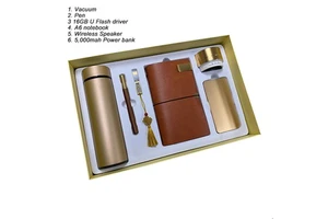 2025 New Trend Luxury 6-in-1 Electronic Gadget Vacuum Thermo Flask Gift Set Corporate Gift for Father's Day Graduation
