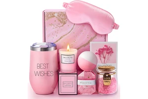 Unique Luxury Promotion Graduation Christmas Valentine Thank You Mothers Spa Basket Gift Sets for Women