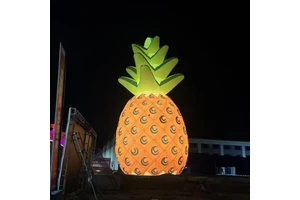 Large Outdoor Pineapple Balloon Giant PVC Fruit Model Inflatable For Advertising For Promotion With Light Effects
