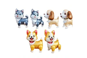Cartoon Animal 3D Standing Helium Foil Balloons Dog Dinosaur Shape Ready to Ship for New Year Thanksgiving Party Decor