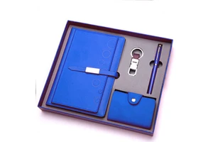 Luxury Business Leather Gift Set with Custom logo for Men