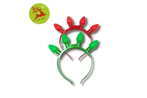Christmas Decoration LED Flashing Light up Jumbo Bulb Headband Celebration Party Products Fashion Accessories