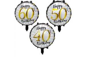 18inch Adult Birthday Party Decoration Round Foil Balloon Palloncini a Sfera in Alluminio Per Decorazioni Di Compleanno