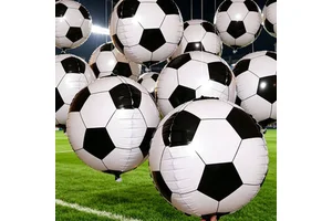 Custom Soccer Football Tournament Balloons World Party Decoration Balloon Kit Sports Theme Birthday Celebration Silk Screen