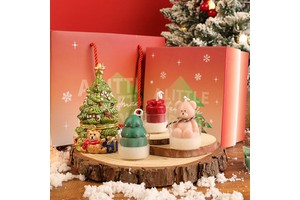 Christmas Aromatherapy Gift Set Handmade Soy Wax Scented Candles Gift Box for Holiday Diwali Home Decoration and Party Supplies