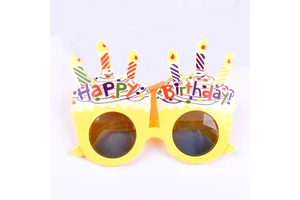 Adult & Teenager Birthday Cake Glasses Party Decorations for Birthday Celebrations
