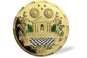 Santa Claus Metal Commemorative Coin Holiday Souvenir New Year Decoration Gold/Silver/Bronze Plating Elegant Engraving Design