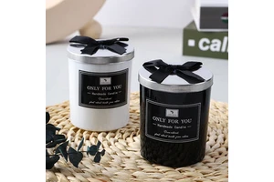 Wholesale Handmade Luxury Scented Candles with Frosted Metal Lids for Special Occasions