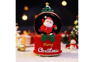 Wholesale of Christmas gifts for students and children, including large snowflake glowing music boxes and crystal balls, which