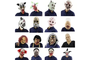 Halloween Horror Zombie Latex Mask Party Cosplay Multi-Color Bloody Disgusting Rot Face Masquerade Terror Adult Size Full Face