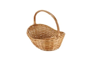 Wholesale Cheap Hamper Gift Basket Wicker Fruit Empty With Handle