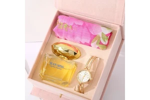 Promotional Wholesale of Mother's Day Gift Sets Watch Bracelet Necklace Gift Set for Valentine's Day Mother's Day Madam