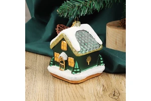 New Arrival New Products 8X5X8 Snow House Shape Hanging Decoration for Christmas