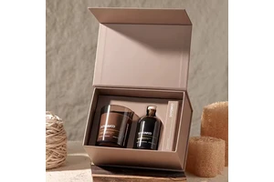 AIKUN Premium Gift Box Home Fragrance Set Soy Wax Candle And Reed Diffuser For Hotel Welcome Decor Fragrance Set