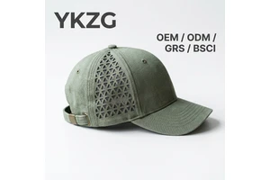 Private Label High Quality 6 Panel Laser Perforation 100% Cotton Sports Hat Brass Metal Buckle Adjustable Baseball Caps Custom
