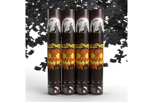 Wholesale 30cm Hand Twist Halloween Theme Confetti Cannon Poppers Witch Ghost Spider Web Shape Confetti Party Decor Supplies