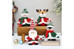 Merry Christmas Home Ornament Decoration Supplies Santa Claus Snowman Reindeer Christmas Gift Doll
