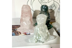 Mother's Day Crystal Crafts Gifts Spiritual Nature Figurines Sculpture Natural Crystal Goddess Statues Mother of the Earth