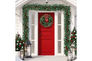 New Product 2.7m With Light Rattan Christmas Decoration PVC Material Christmas Tree Activity Pendant