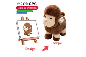 Wholesale Custom Super Soft Sheep Plush Toy Fluffy Lamb Stuffed Animal Kawaii OEM Gifts for Child Baby Shower Nursery Room Decor