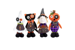 Halloween Festival Decoration Pumpkin Ghost Handmade Dolls Cheap Kids Halloween Party Witch Plush Toys