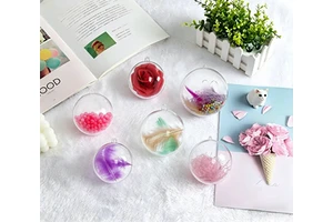 Hanging Christmas Ornament, Openable DIY Product, Custom Plastic Transparent Christmas Hanging Ball