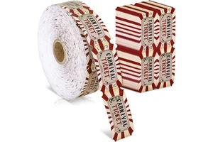 1000 Pcs Christmas Carnival Tickets Roll Vintage Circus Raffle Tickets Decorations for Carnival Theme Birthday Party Events