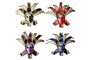 Venetian Mask Female Halloween Party Masquerade Cos Bar Performance Props Wholesale Plastic