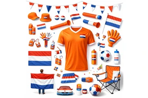Bulk Order Netherlands Fan Gift Sets Team Color Merchandise Pack for Match Day Giveaways