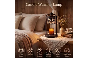 Christmas Valentine Mother's Day Gift Flameless Butterfly Floral Aroma Candle Warmer Lamp For Living Room Vanity Table