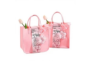 Mother's Day Gift for Mom Foldable Bag Souvenir High-end Practical Small Gift 23x23x12cm Company Group Purchase