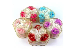 Hot Selling Wholesale 2025 Valentine's Day Preserved Exclusive 6pcs Soap Flower Valentines Day Gifts