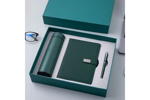Custom Logo Business Souvenir Set Custom Logo Notebook Insulated Water Bottle Stationery Corporate Gift Set