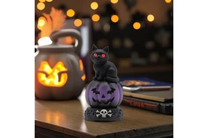Halloween Resin Pumpkin Black Cat Eco-friendly Classic Decor Spooky Skeleton Halloween Gifts Home Decoration Witchcraft Table